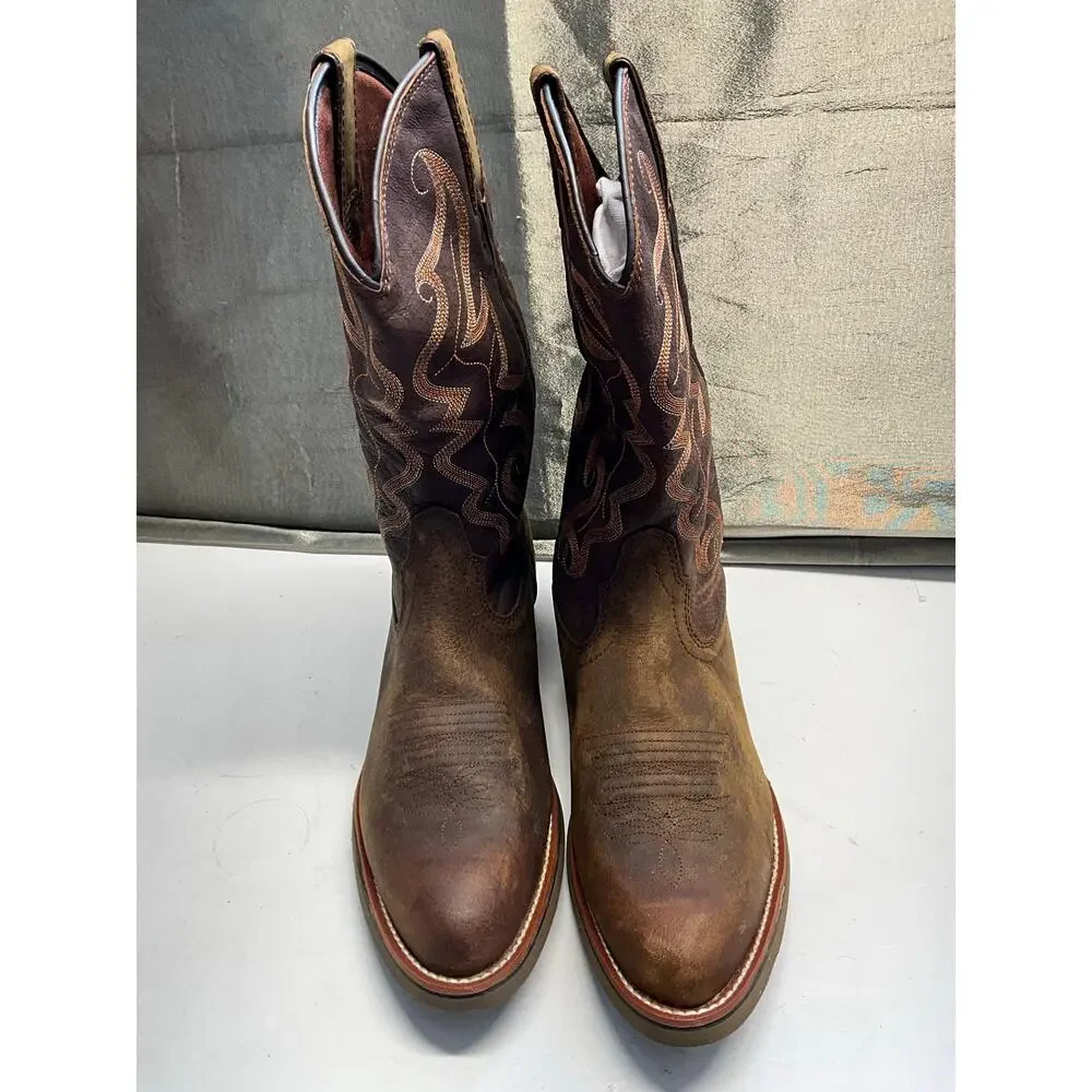 Men's Stampede Western Boots - Waxy Brown